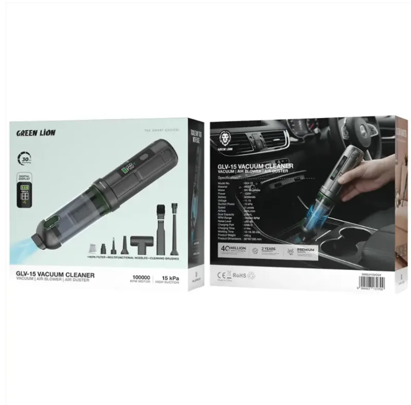 جاروشارژی خودرو گرین لاین مدل GLV-15