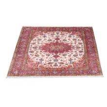 فرش ماشینی زانیس مدل 501 طرح عرش تبریز زمینه کرم