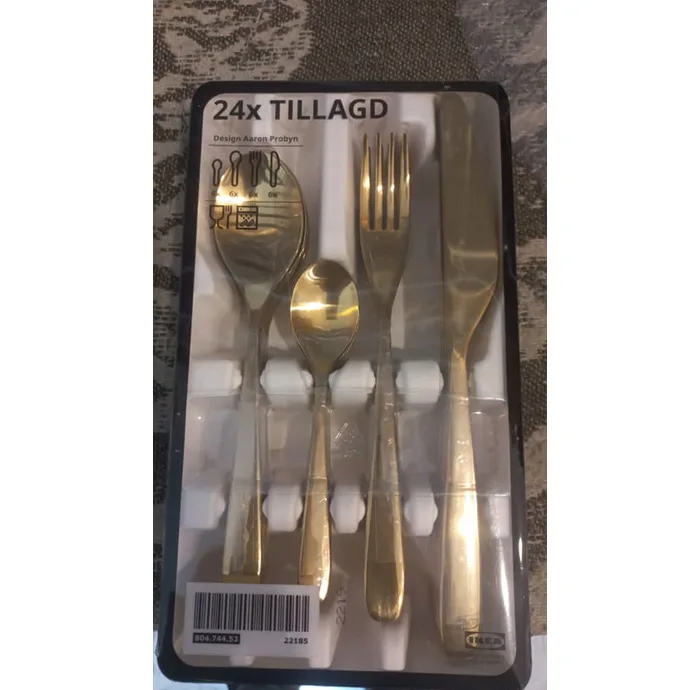 سرویس قاشق و چنگال 24 پارچه ایکیا مدل TILLAGD