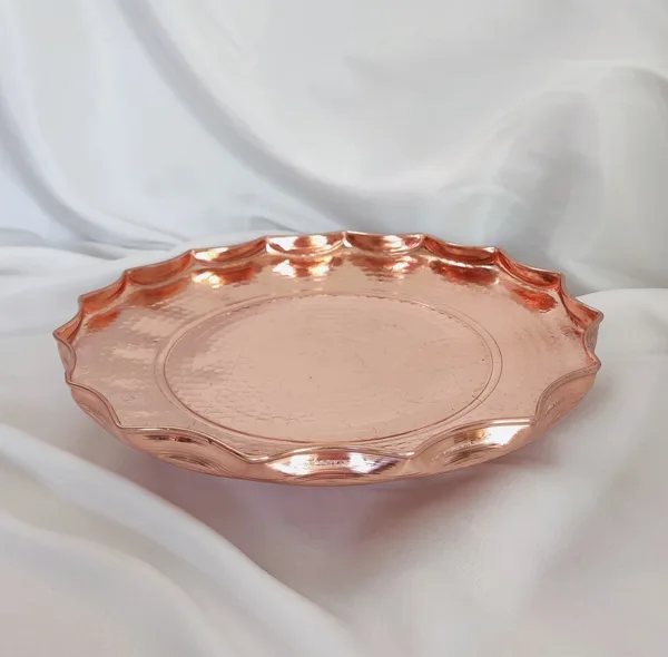 شیرینی خوری مسی مدل آفتابگردان کد ZH321.3