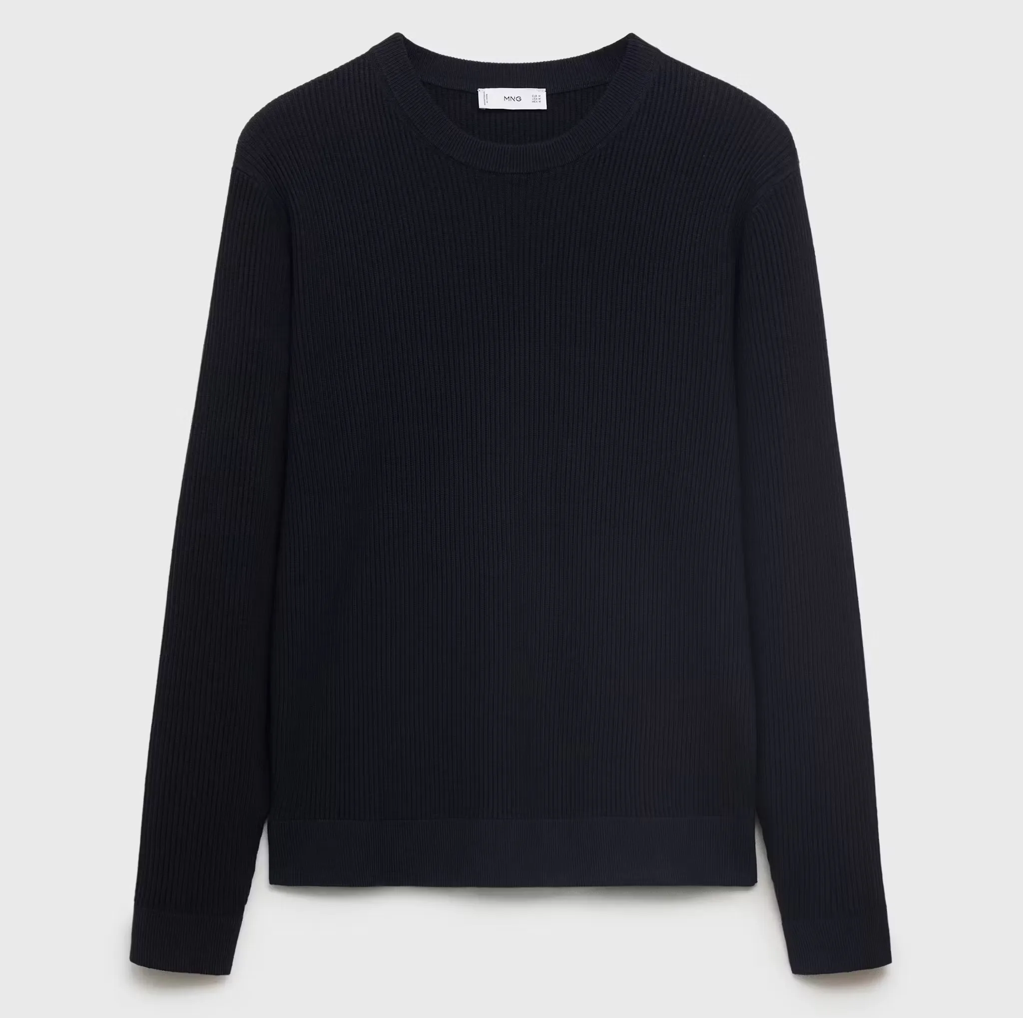 پلیور یقه گرد مردانه مانگو مدل REGULAR FIT COTTON