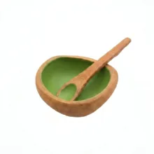 ست کاسه و  بشقاب سفالی مدل دسر خوری