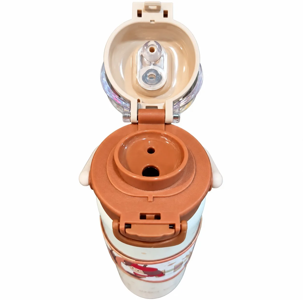 قمقمه کودک بوشنگ مدل دوحالته دسته دار Happy Puppy گنجایش 0.58 لیتر