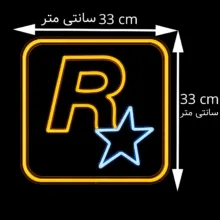 چراغ نئونی طرح راک استار کد ROCKSTAR-2026
