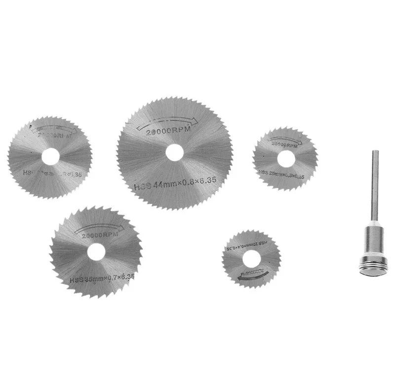 تیغ فرز انگشتی مدل DC کد jt_00  مجموعه 6 عددی