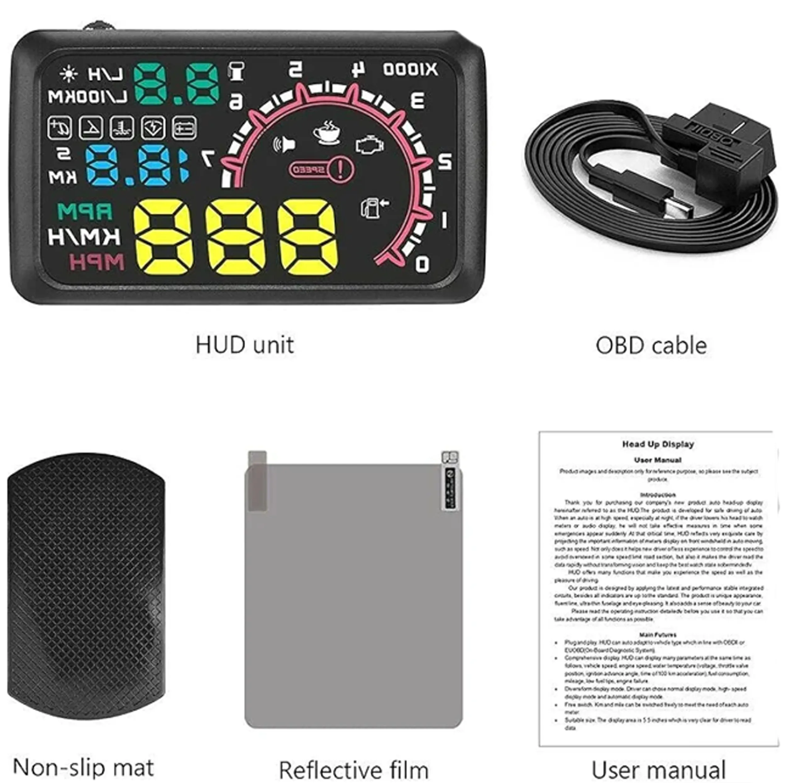 هدآپ دیسپلی خودرو مدل HUD