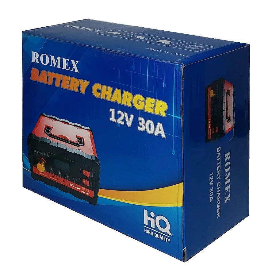 شارژر هوشمند باتری 12ولت رومکس مدل 12V30A ظرفیت 360 وات