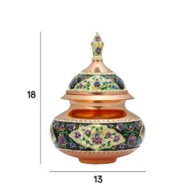 قندان مسی فراز هنر مدل پرداز دخلی کد 1-20
