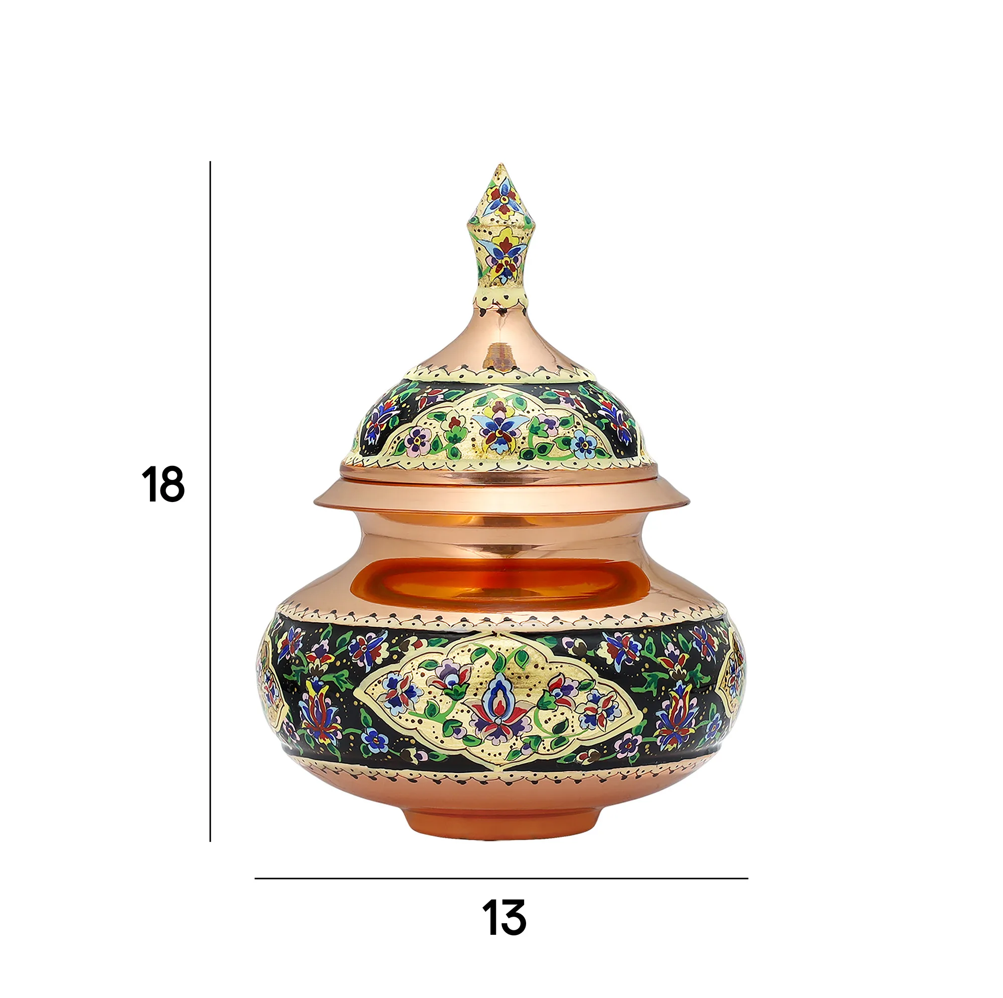 قندان مسی فراز هنر مدل پرداز دخلی کد 1-20