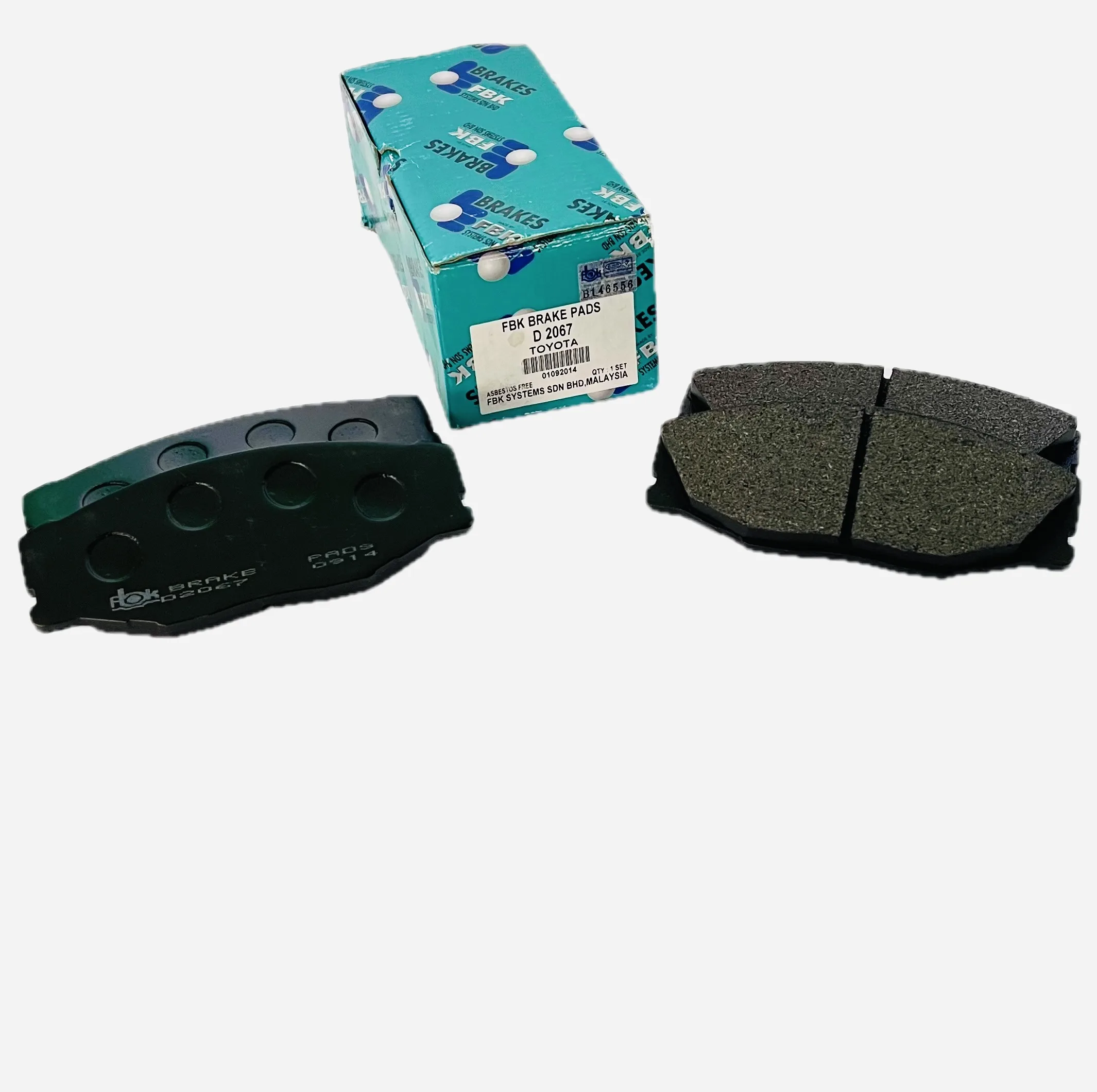 لنت ترمز جلو اف بی کی مدل D2067 دو جفت مناسب برای تویوتا کرون