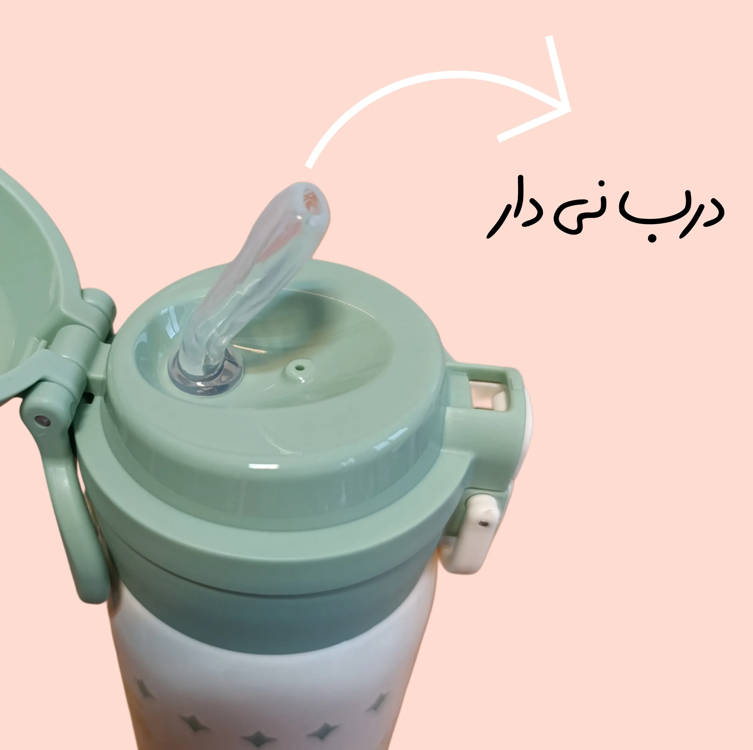 فلاسک کودک طرح دو درب مدل گربه کد HBW1474 گنجایش 350 میلی لیتر