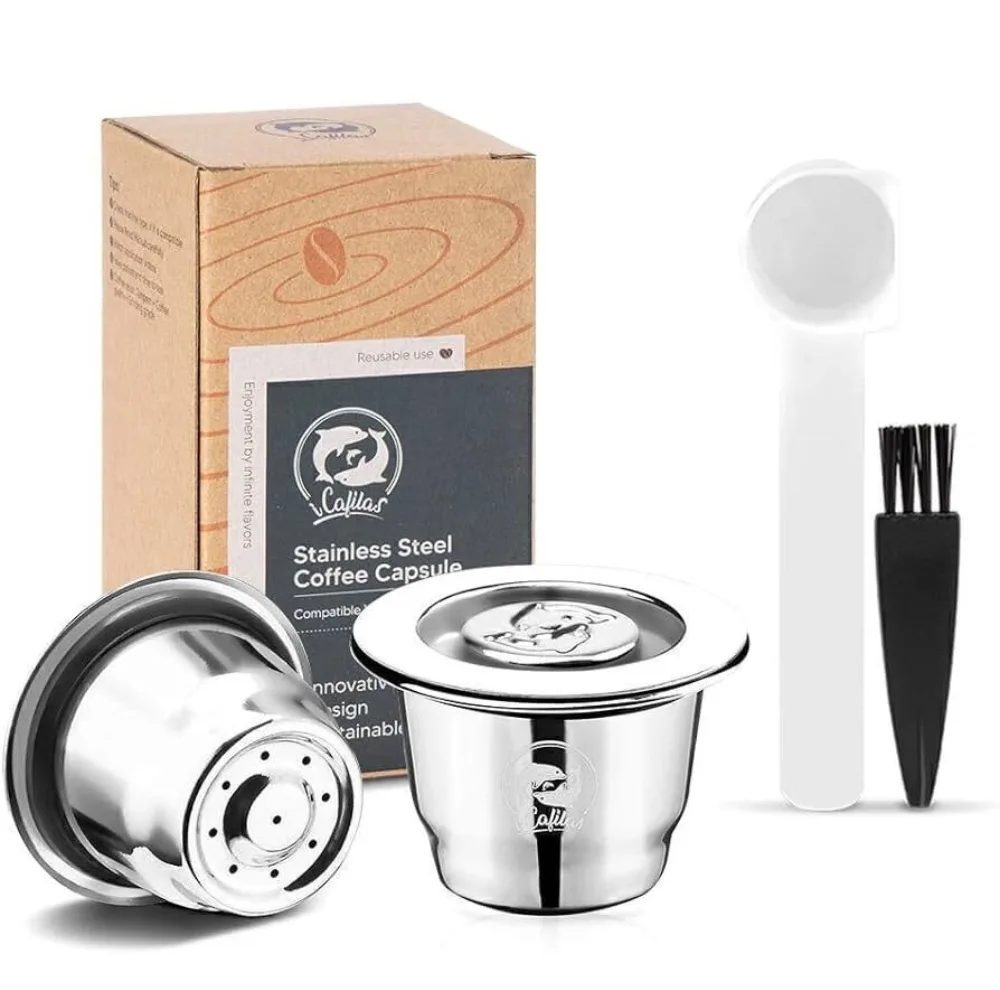 کپسول قهوه قابل شارژ آیکافیلاس مدل دلفین کد 04 وزن 9 گرم