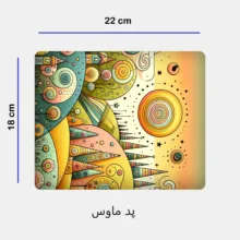 ست ماگ سرامیکی به همراه زیر لیوانی و پد ماوس مدل نقاشی منظره کد 217