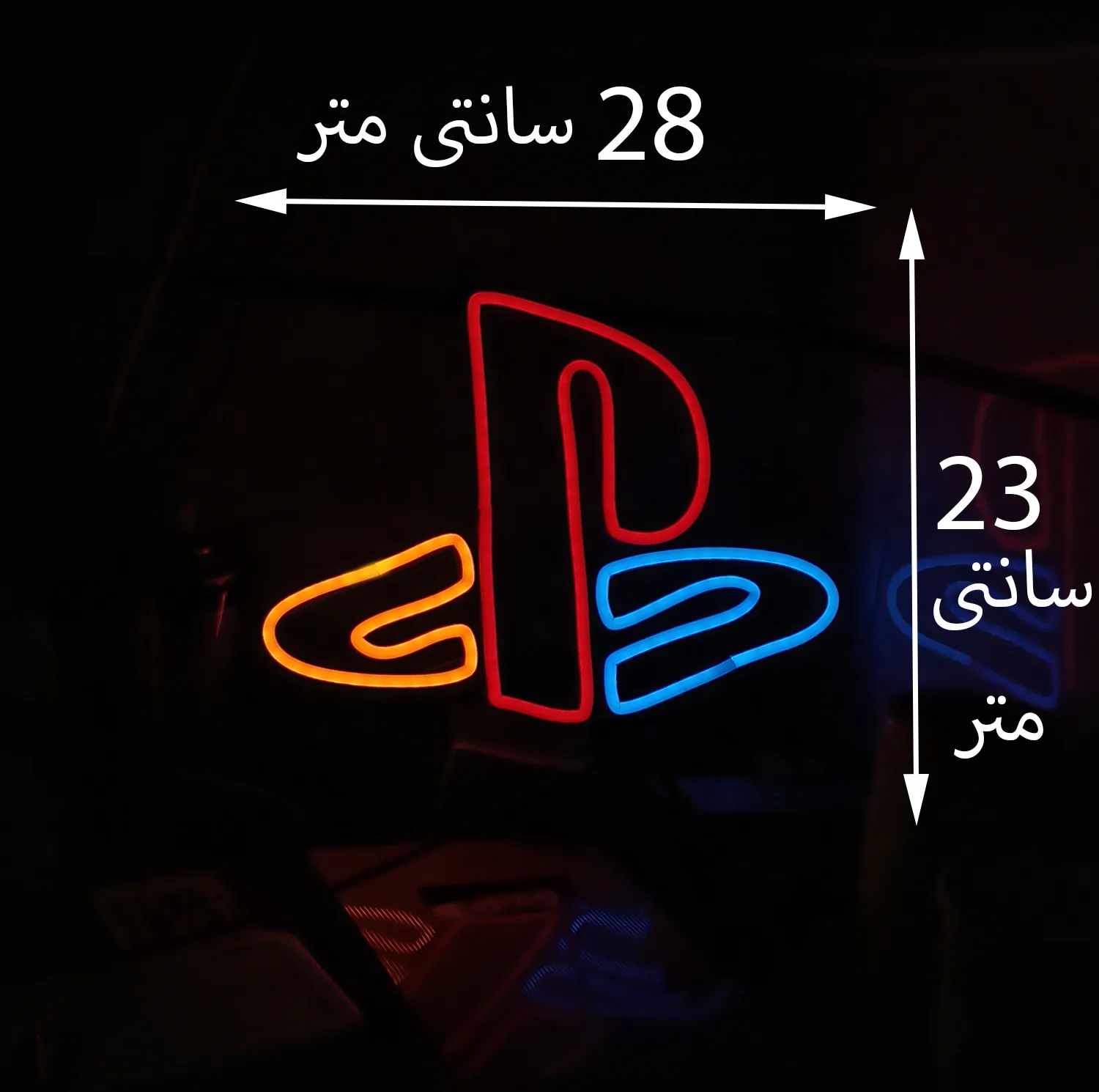 چراغ نئونی طرح PlayStation کد PS2026