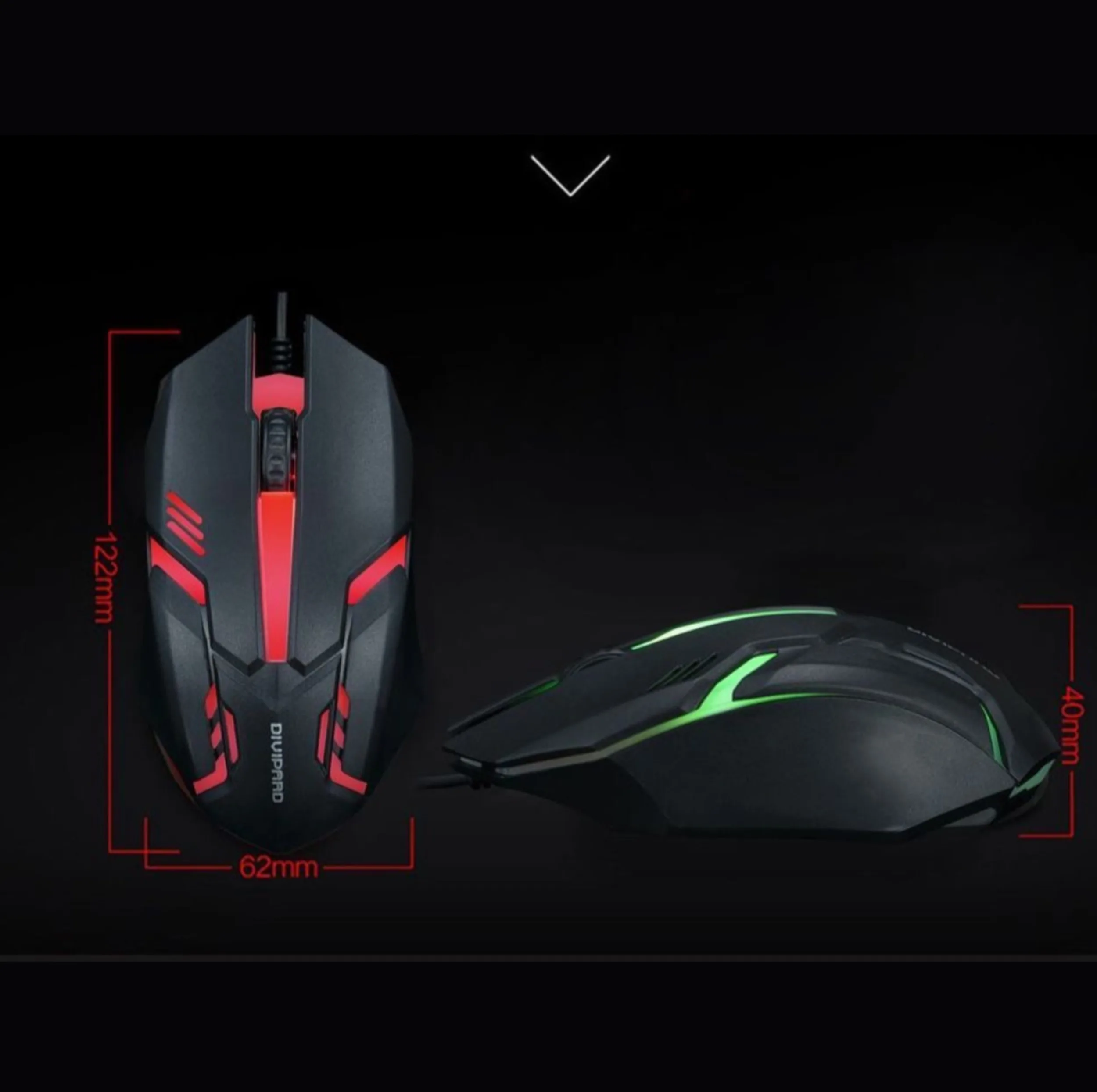 کیبورد و ماوس گیمینگ دیوایپارد مدل GMK-30
