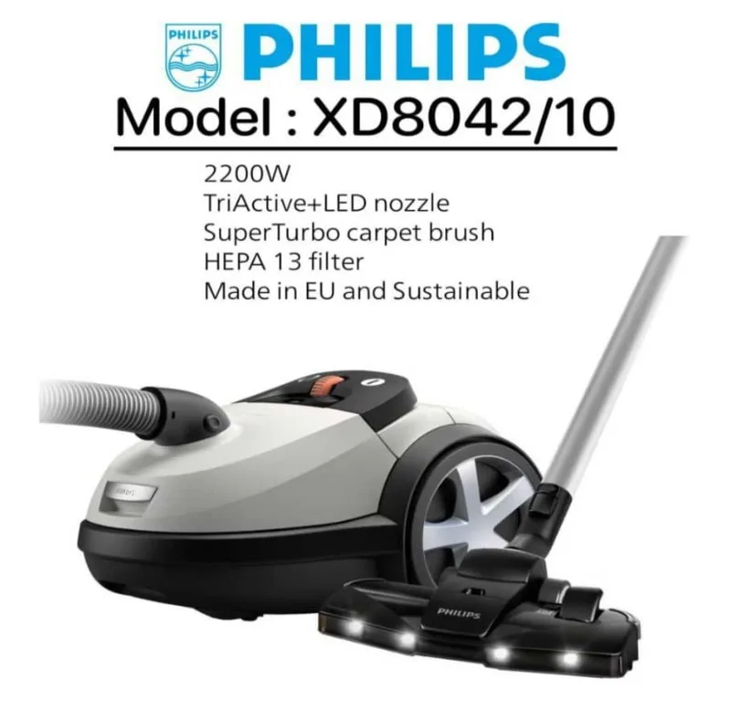 جاروبرقی 2200 وات فیلیپس مدل XD8042