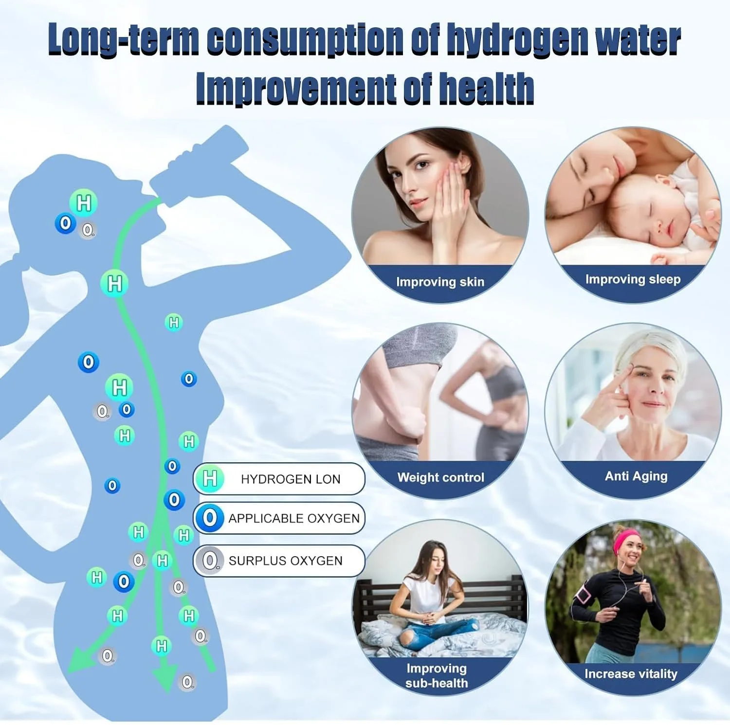 قمقمه تصفیه آب توهاکنی مدل هیدروژن ساز کد H267C