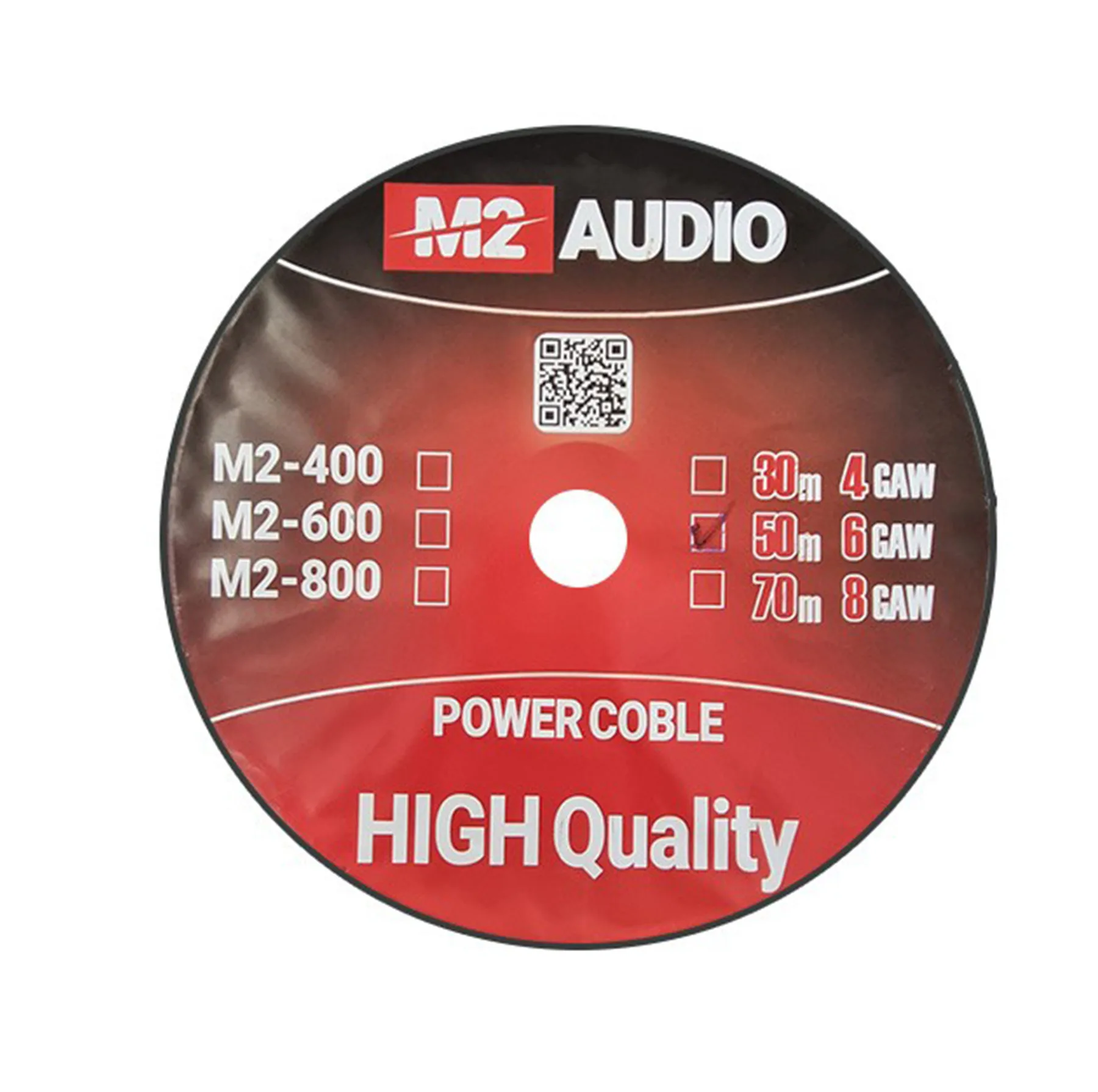 کابل برق 6 گیج خودرو ام تو آدیو مدل M2-600