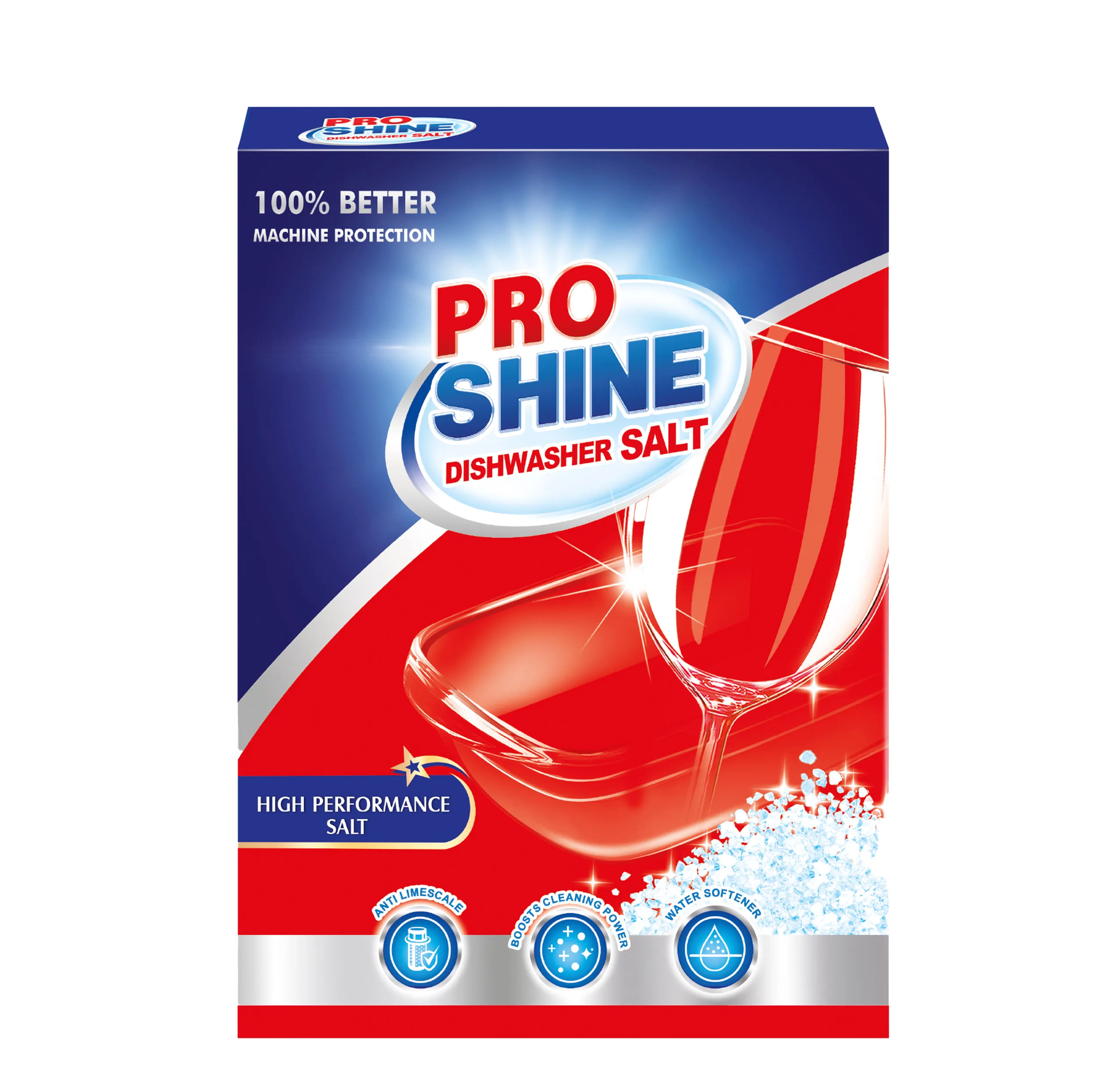 نمک ماشین ظرفشویی پروشاین مدل HIGH PERFORMANCE FORMULA وزن 2000 گرم