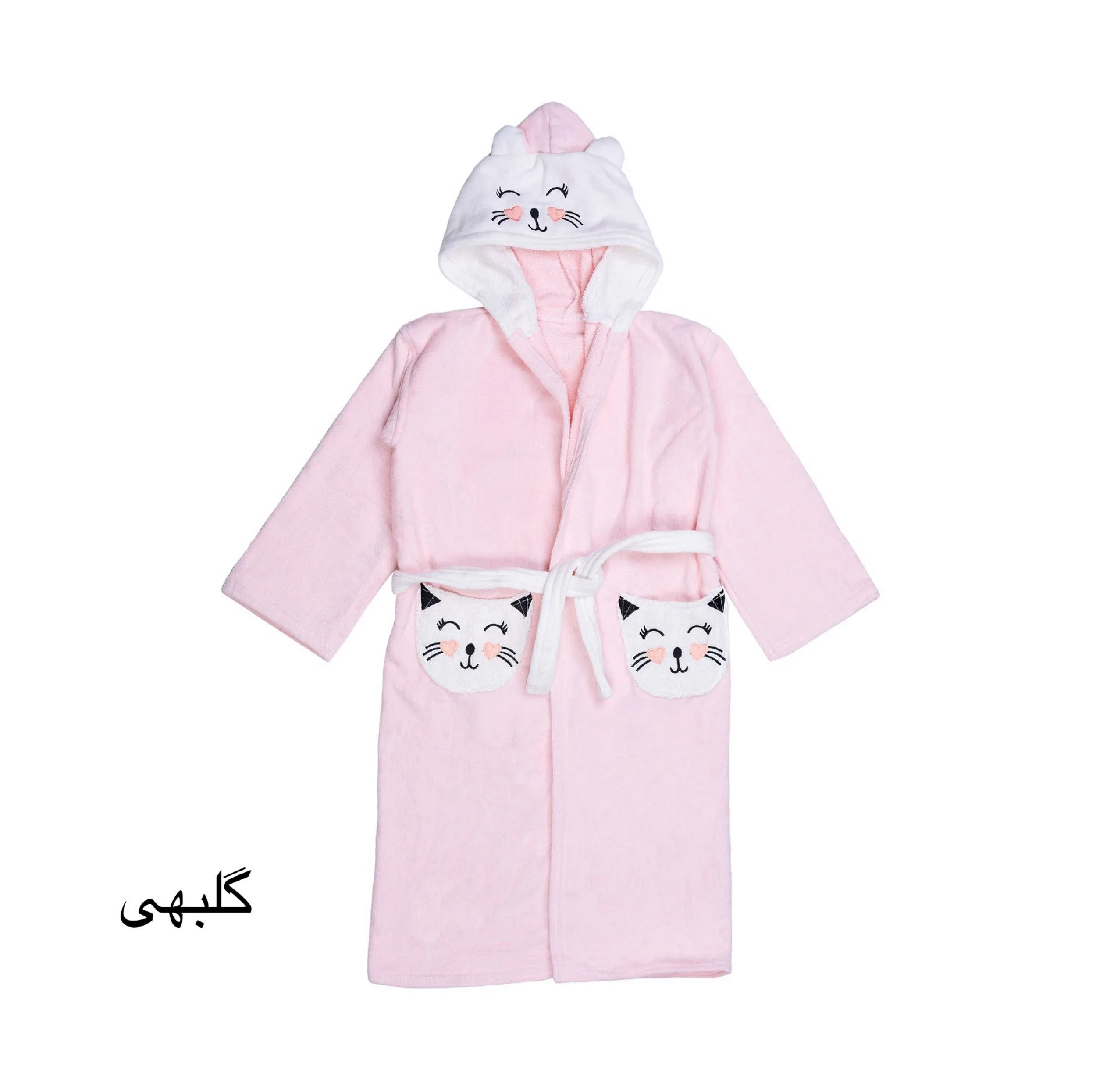 حوله پالتویی کودک و نوزاد هنرمند مدل cat سایز 80×70 سانتی متر