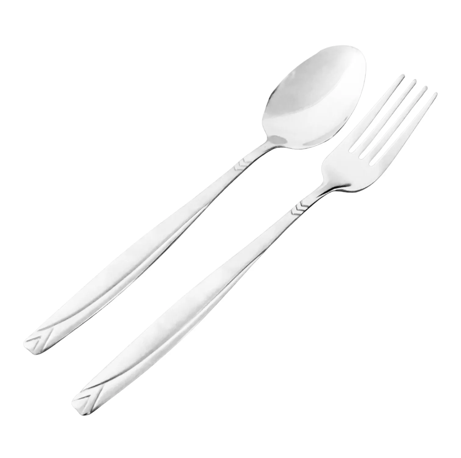 سرویس قاشق و چنگال 12 پارچه 6 نفره مدل براق کد UN-511