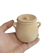 ظرف سفالی مدل دیزی مینیاتوری بسته ۹ عددی