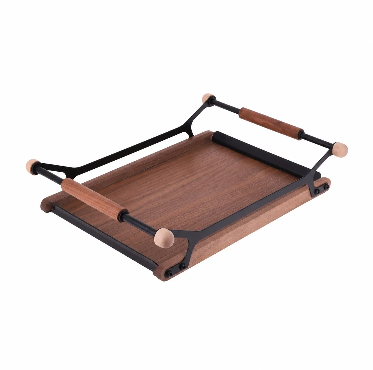 سینی دسته دار مدل چوبی سایز 35*25 سانتی متر