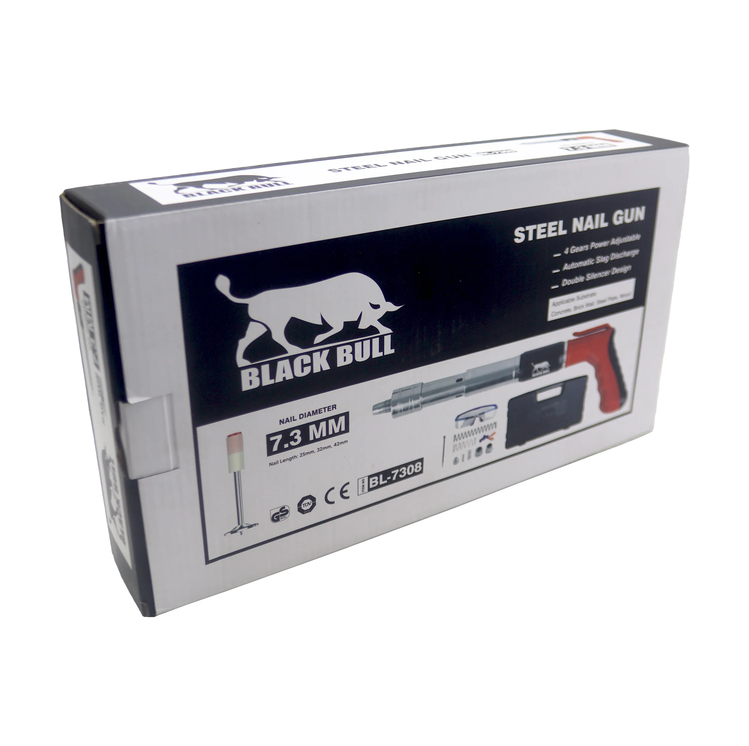 میخ کوب تفنگی بلک بول مدل YP-BL7308 سایز 42-25 میلی متر
