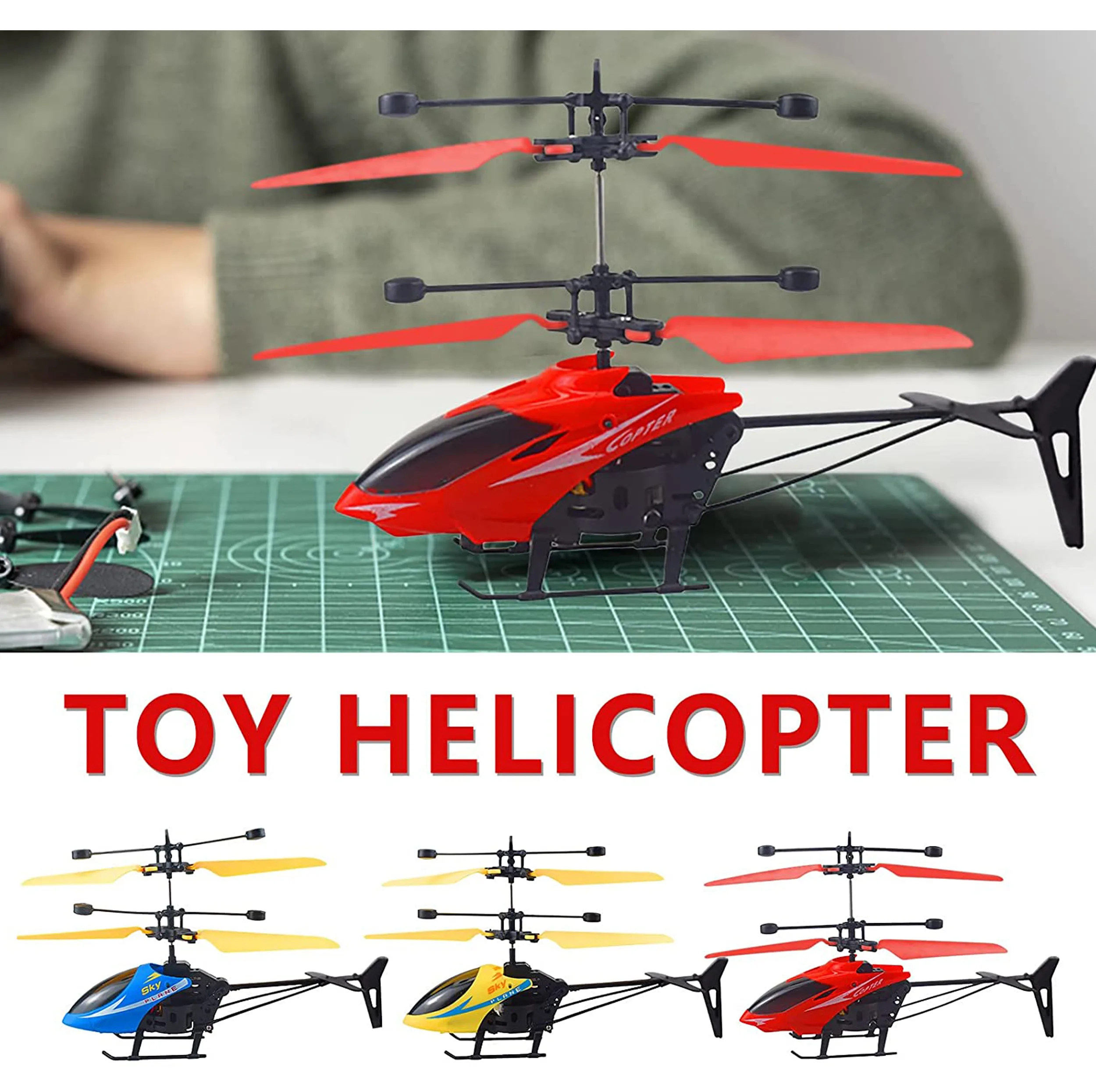 هلیکوپتر بازی مدل helicopter infared induction hong men