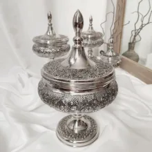 آجیل خوری مسی مدل غزل گل کد ZH431.4