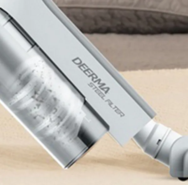 جارو شارژی عصایی درما مدل Deerma DX700 با قدرت موتور 600 وات و طراحی سبک و قابل تبدیل به جارو دستی