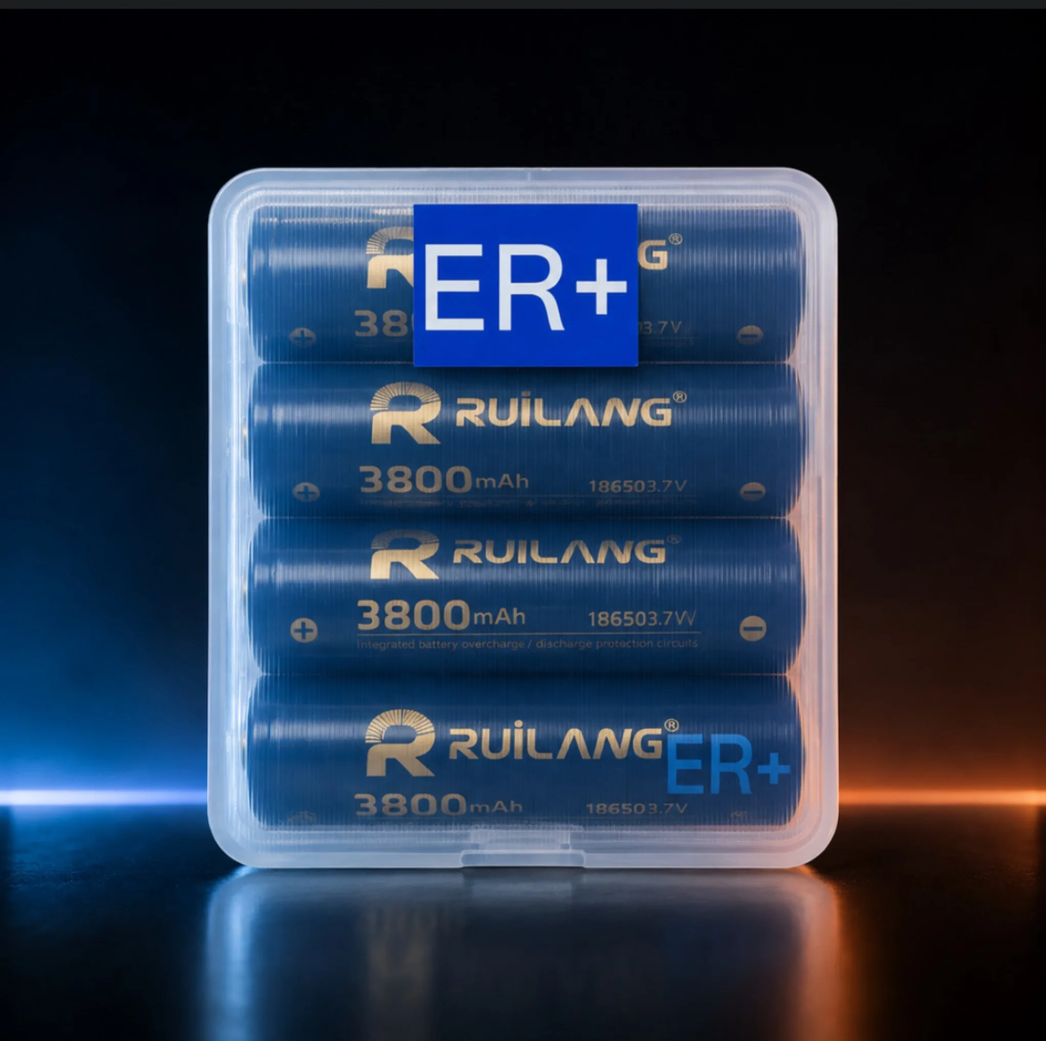 باتری لیتیومی قابل شارژ 18650 روی لانگ مدل +ER بسته 4 عددی