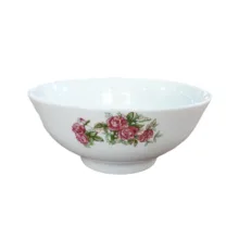 کاسه مرجان طرح گل سرخ مجموعه 6 عددی