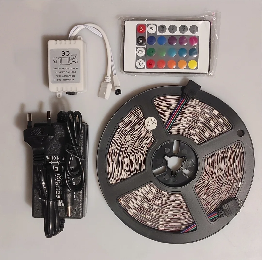 ریسه ال ای دی مدل دریم لایت گیمینگ 16 رنگ کد RGB 12v طول 10 متر