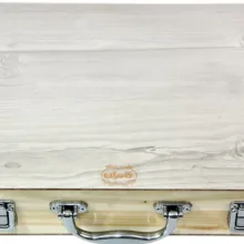 جعبه رنگ چوبی کامران مدل WoodenBox به همراه پالت رنگ