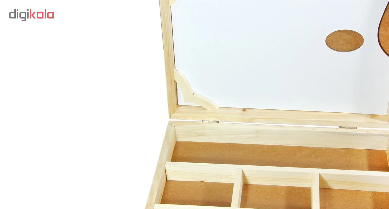 جعبه رنگ چوبی کامران مدل WoodenBox به همراه پالت رنگ