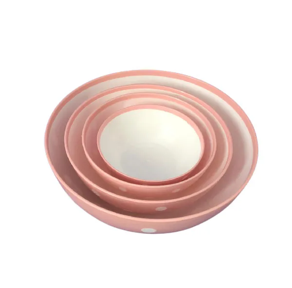 کاسه مدل خالدار مجموعه 4 عددی