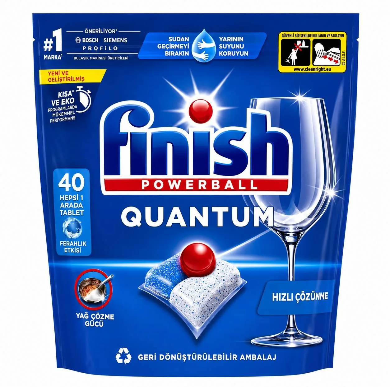 قرص ماشین ظرفشویی فینیش مدل QUANTUM بسته 40 عددی