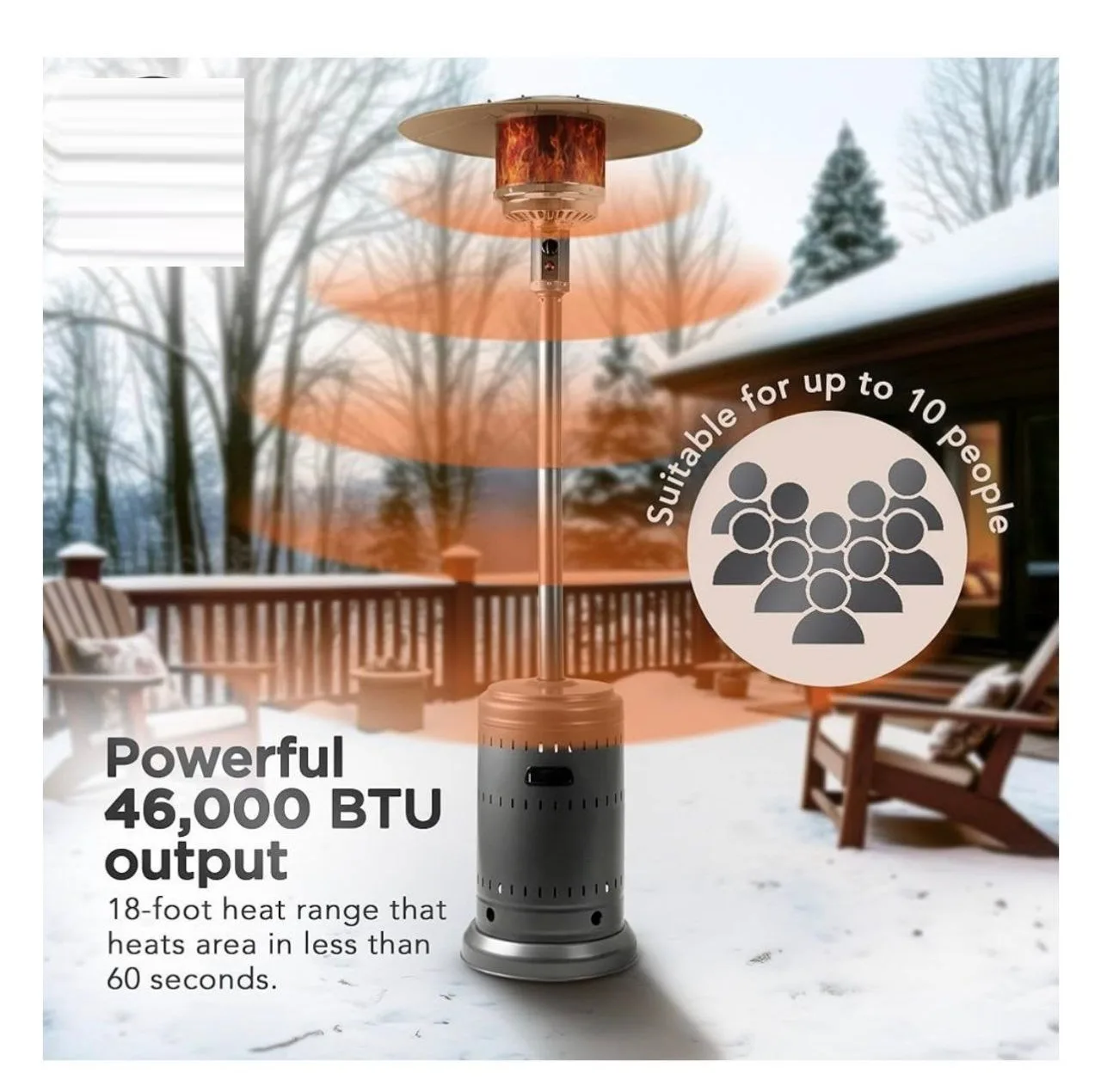 بخاری گازی زمینی مدل 46000BTU