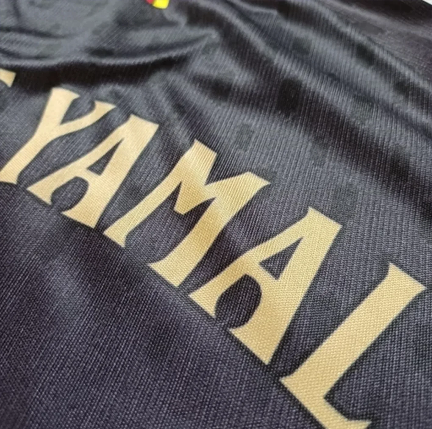 ست تی شرت و شلوارک ورزشی پسرانه بارسلونا مدل یامال Away 2027
