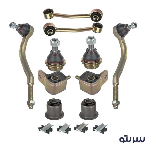 کیت جلوبندی لاستیک گیلان مدل 0203 مناسب برای پژو 405 و پارس مجموعه 14 عددی