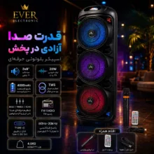 اسپیکر بلوتوثی قابل حمل اور الکتریک مدل EVER-1131