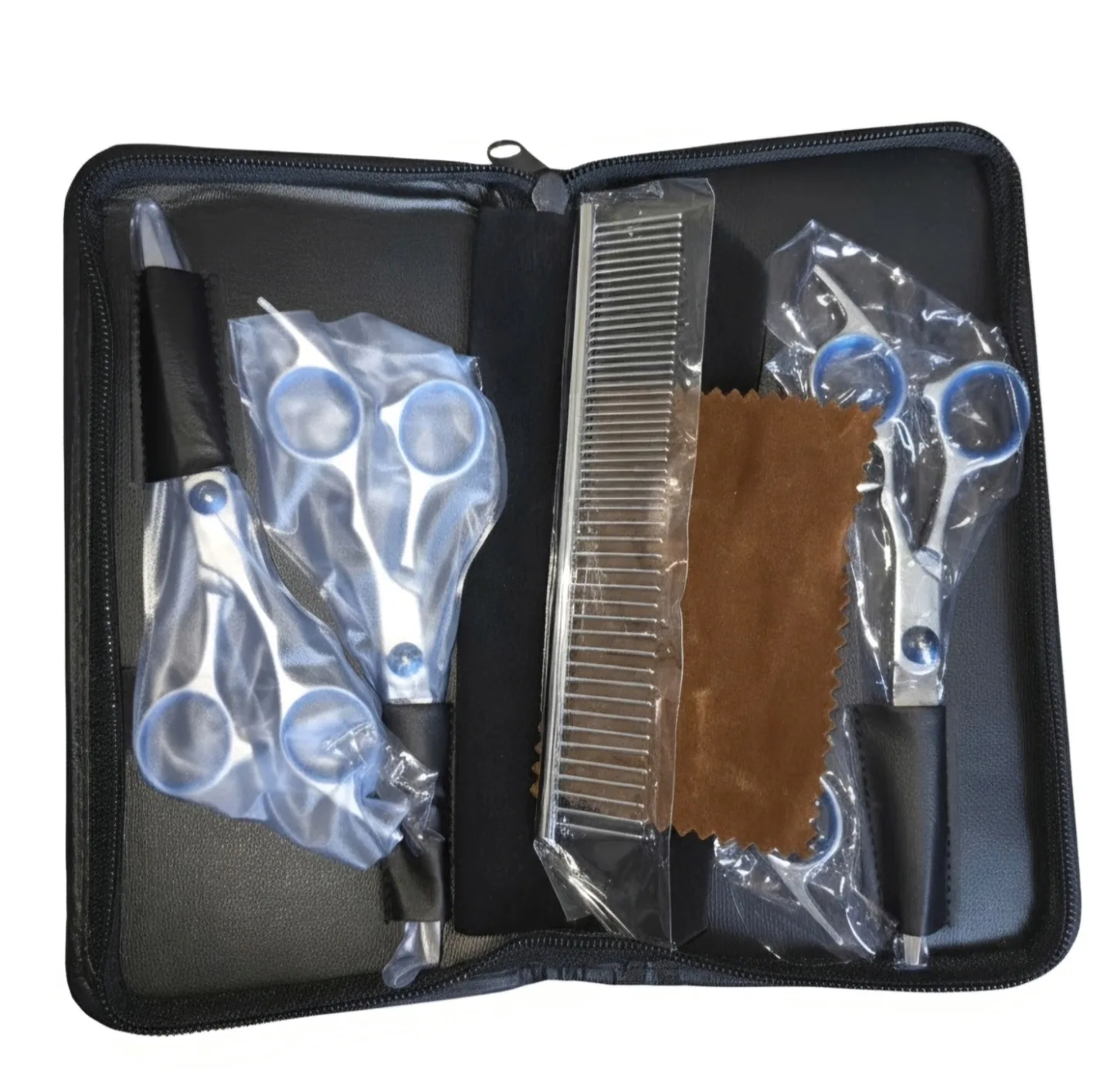 ست قیچی اصلاح موی حیوانات مدل CD-1000 بسته چهار عددی