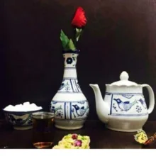 پارچ سرامیکی ميبد مرواريد مدل مرغي ساده کد SONATI