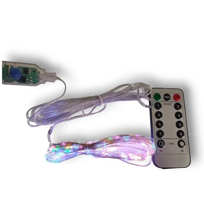 ریسه ال ای دی مدل ریموت دار USB کد 345 طول 10 متر