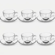 ست فنجان و نعلبکی پاشاباغچه مدل Bisik 97948 – بسته 6 عددی
