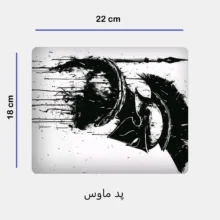 ماگ طرح جنگجو کد 183 به همراه زیر لیوانی و پد ماوس