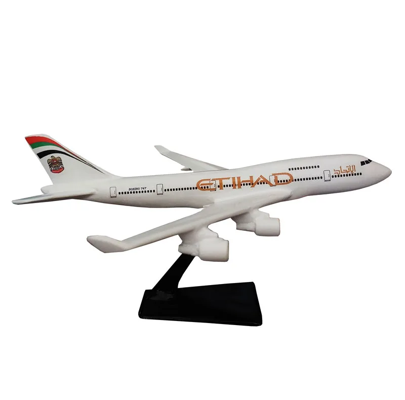 ماکت هواپیما مدل مسافربری بوئینگ 747 طرح هواپیمایی ETIHAD , الاتحاد