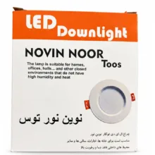 پنل ال ای دی 12 وات نوین نور توس مدل رایکا بسته 2 عددی