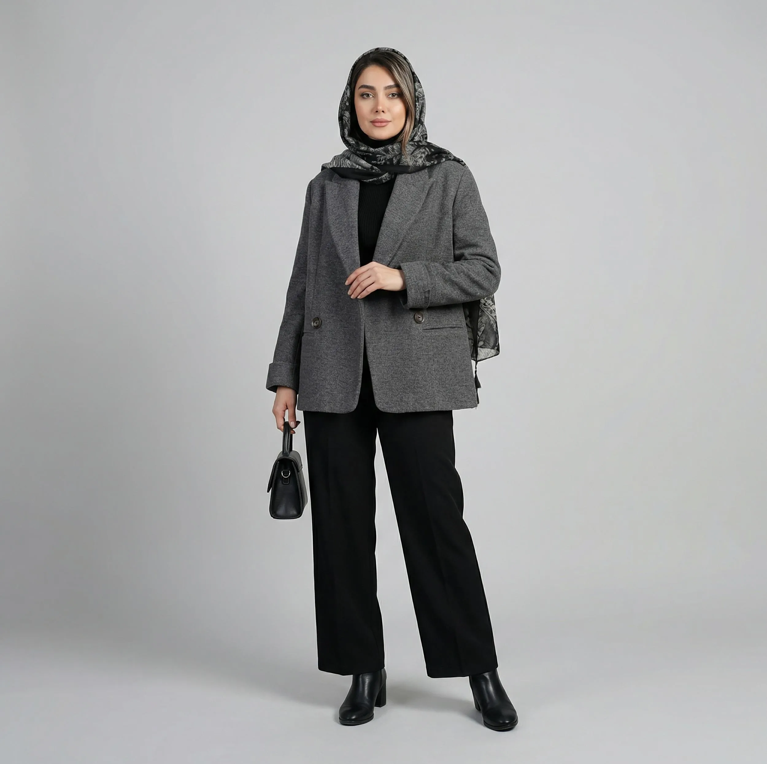 پالتو زنانه السانا مدل برشید کد 2381